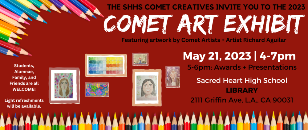 Horizontal Comet Art Exhibit