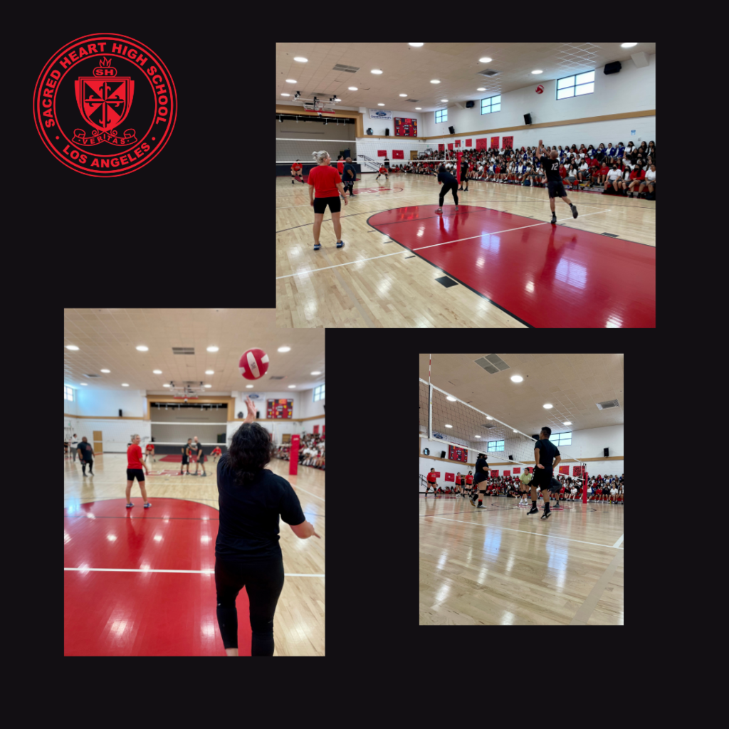 Sacred Heart High School Faculty v. Students Volleyball Game.