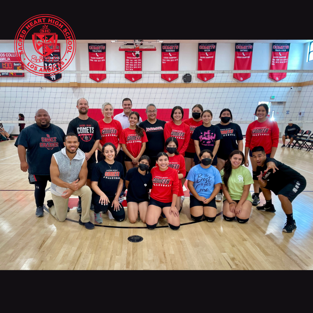 Sacred Heart High School Faculty v. Students Volleyball Game.